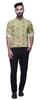 BestMan Mandarin Men CollarA  ShirtsA  Regular Fit Printed Mens Short Kurta