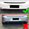 1 шт. Черный спойлер диффузора заднего бампера, подходит для VW Golf 6 MK6 2008-2013, НЕ подходит для модели GTI