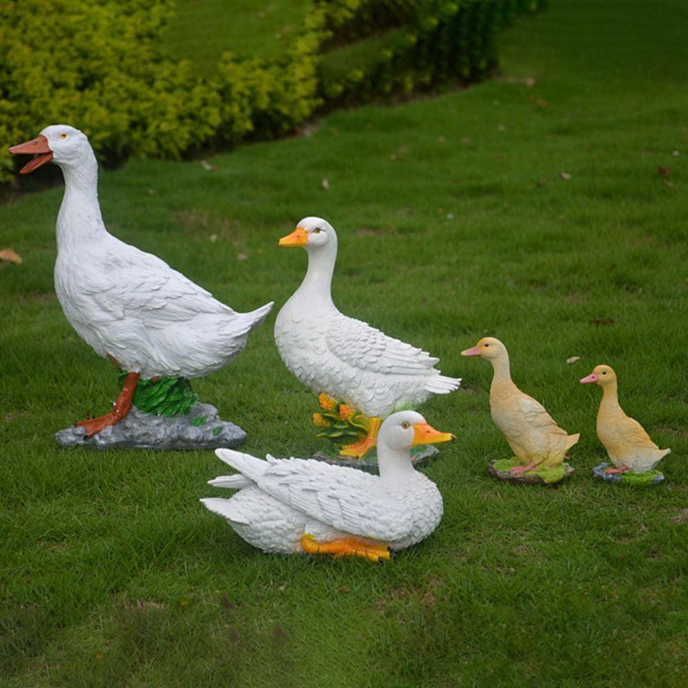 pcs For Outdoor LIfelike Simulation Duck Large Park Landscape Duck Model Resin Crafts Garden Decor