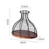 Metal Wine Cork Holder Container, Vase Cage Stable Structure Collector, Decorative for