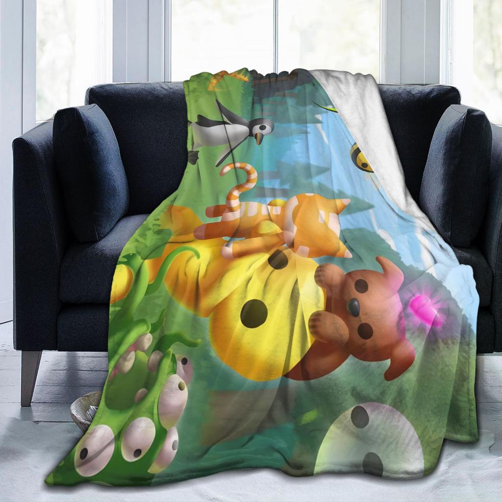 Wobbly Life Sandbox Game Fashion Blanket Cartoon Funny Flannel Novelty Warm Throw Fashion Blankets for Coverlet Decoration Outdoor