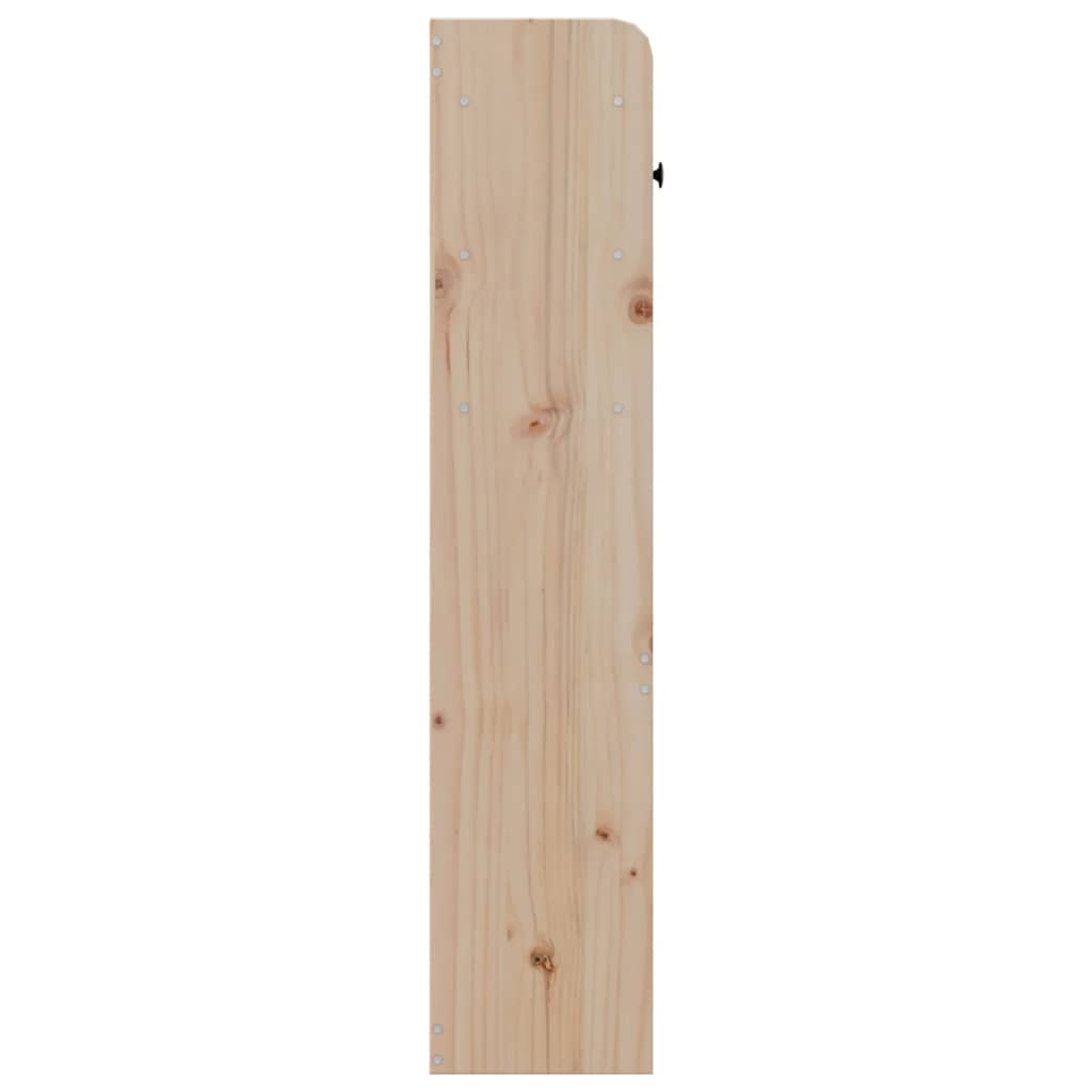 Headboard with Storage Space 180 cm Solid Pine Wood