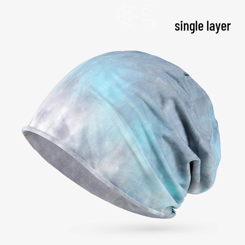 Unisex Lightweight Cotton Headscarf: Spring/Summer Breathable Cap & Sleep Hat