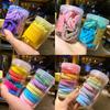 Korean Fashion Colorful Macaron Candy Hair Tie Sweet Ponytail Elastic Rubber Band Women Hair Accessories