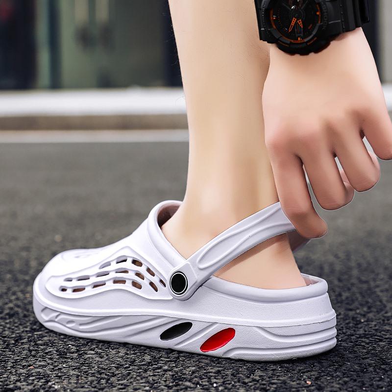 Тапочки для мужчин и женщин Летние пляжные сандалии Массажные сабо Уличная садовая обувь Сандалии для бассейна Туфли с отверстиями для ванной Нейтральные тапочки