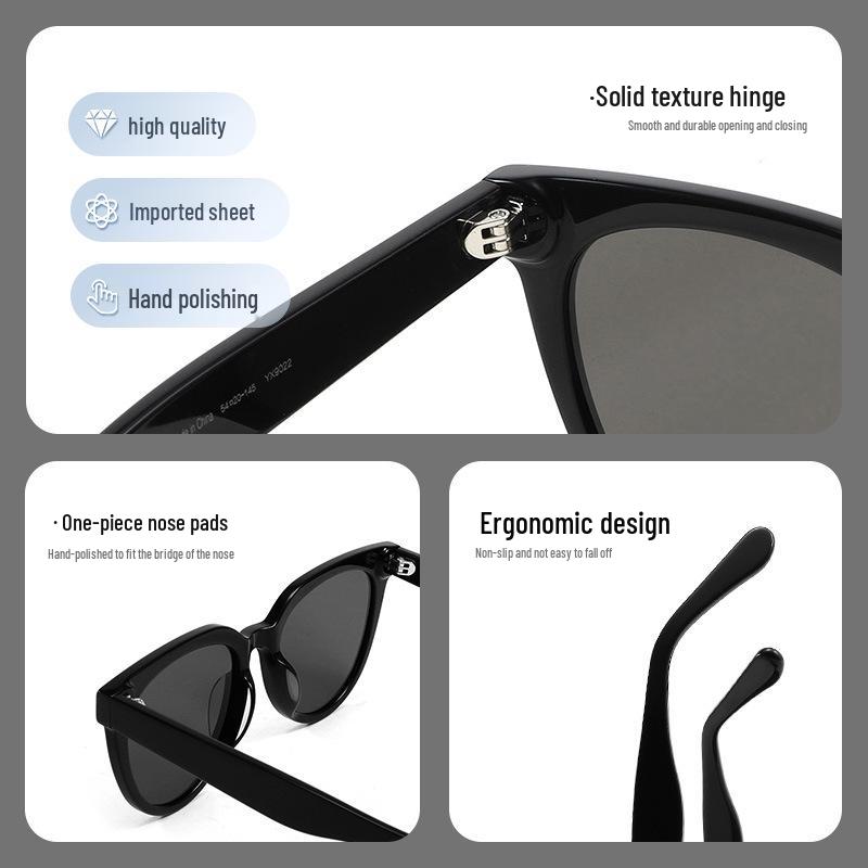 Женские ацетатные солнцезащитные очки Karin Kristen высокого класса - Молочный чайный янтарь, Защита от УФ