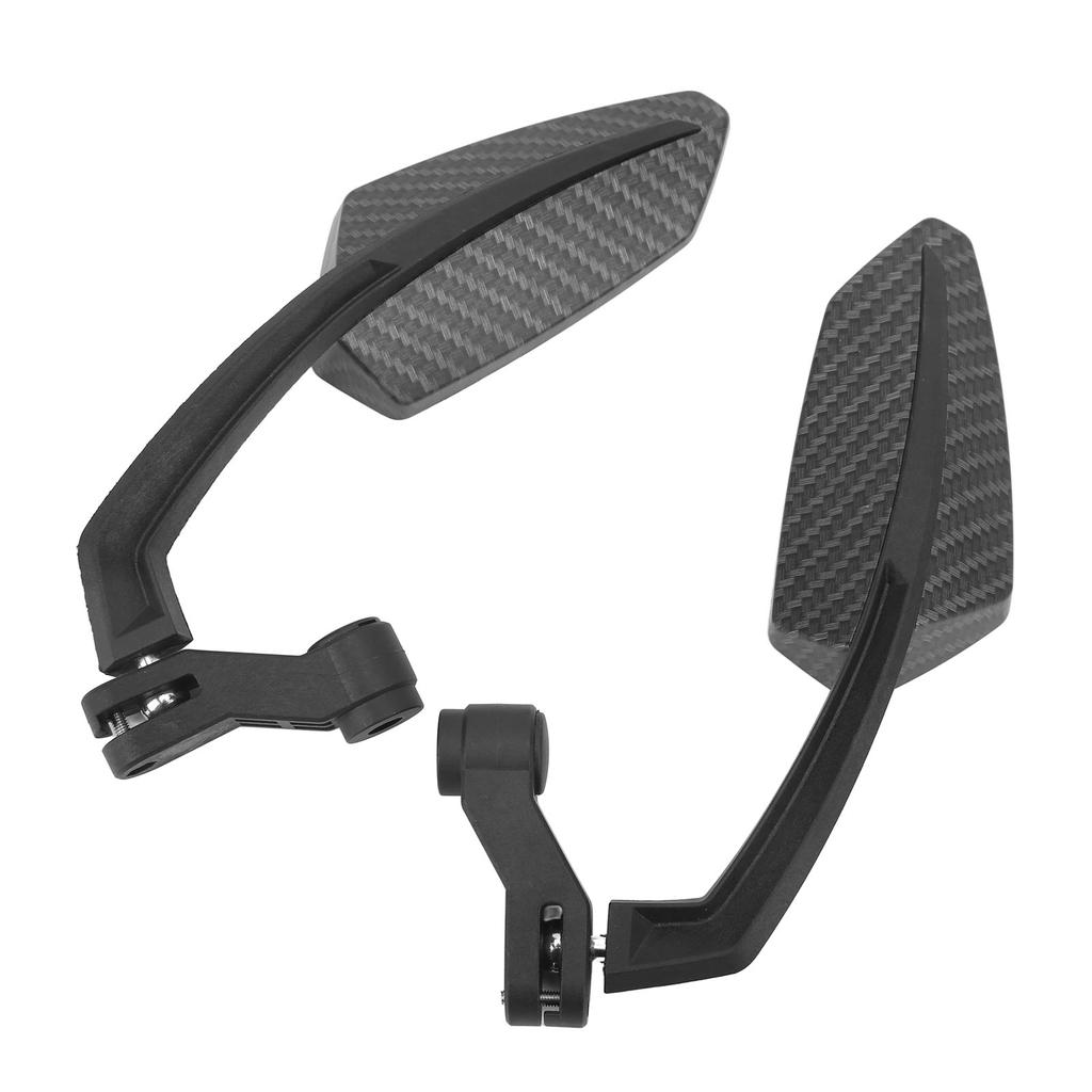 1 Pair Carbon Fiber Style Motorcycle Rearview Mirrors Rotating Side Mirror Replacement for Aprilia