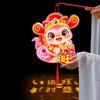 Vintage Chinese Snake Portable Lantern New Year Luminous Lantern  Home New Year Ornament