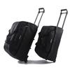 Hand-held Portable Folding Travel Bag Large-capacity Waterproof Lightweight Bag Multi-pocket Storage Solid Color Unisex Sports Trolley Bag