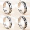 Anxiety Ring Figet Spinner Rings For Women & Men Stainless Steel Rotate Freely Spinning Anti Stress Accessories Jewelry Gifts