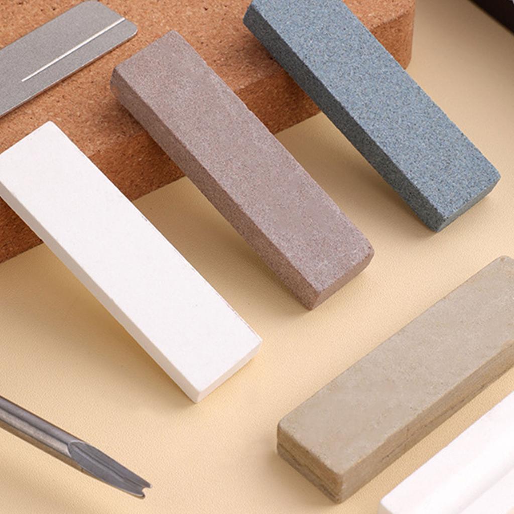 Cutter Sharpening Stone with Coarse Surface Diamond Texture Sharpening Cutter Suitable for Kitchen Camping and BBQ Use