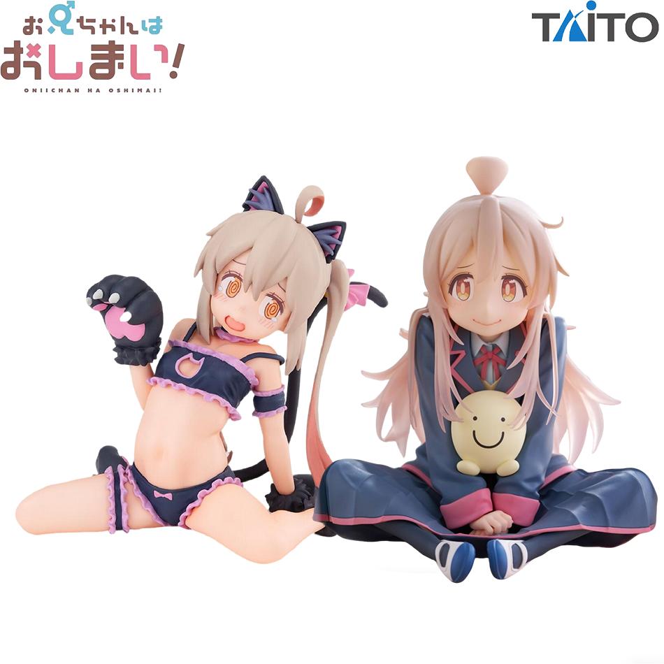 2 шт. Оригинальный подлинный TAITO Милый Настольный теперь я твоя сестра! 7см Ояма Махиро в униформе мультяшный торт украшение подарок ПВХ игрушка