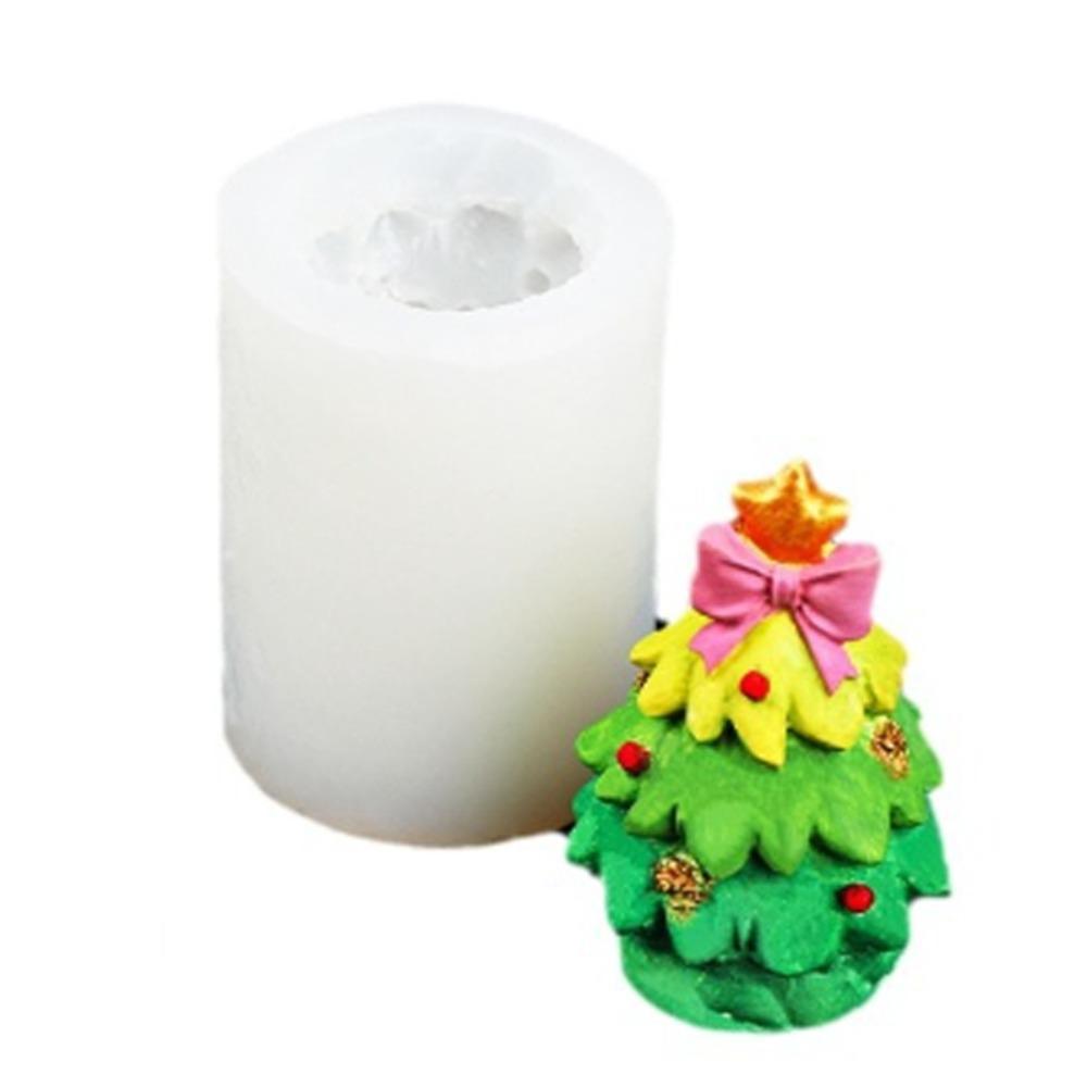 DIY Candle Mould Silicone Soap Mold Gypsum Christmas Tree Candle Mold Candle Making