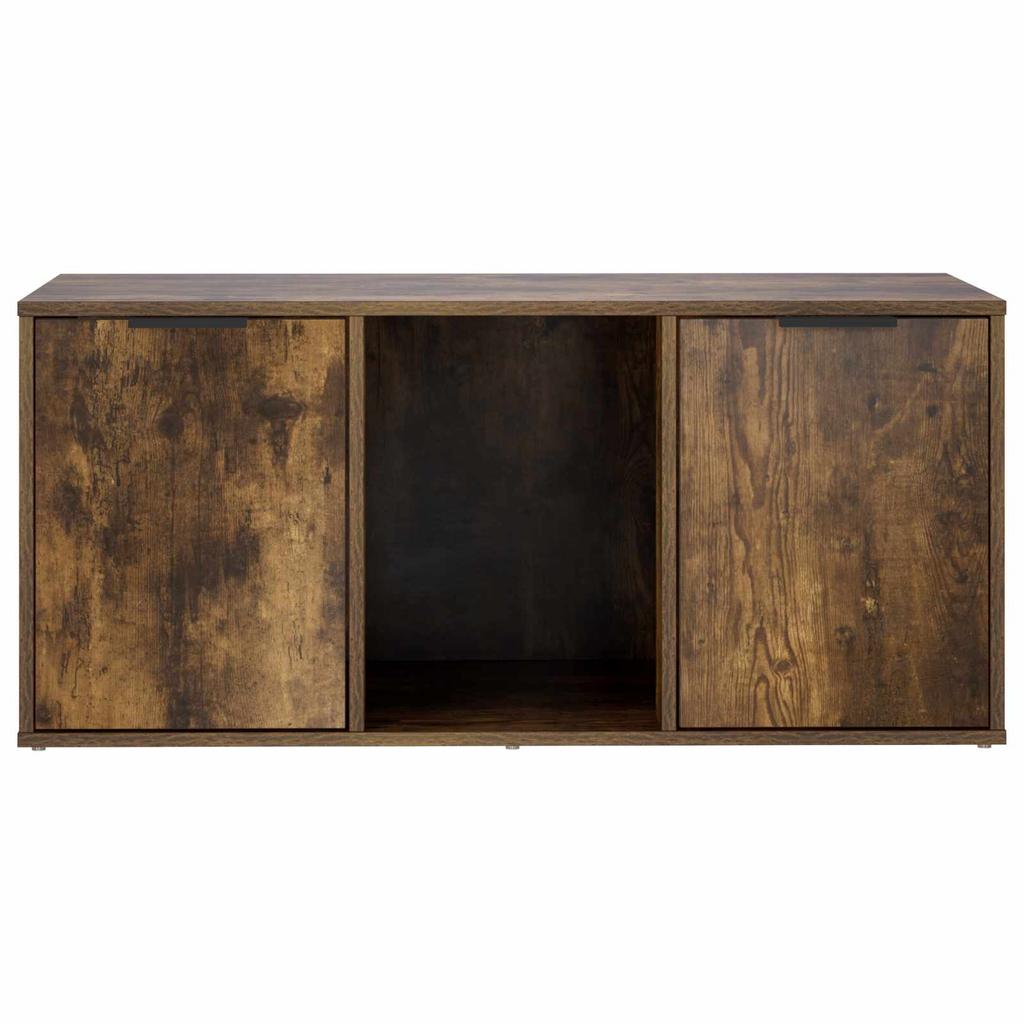 Cat Litter Box Furniture Smoked Oak 100 x 49 x 45 cm Engineered Wood
