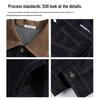MARK FAIRWHALE Men's Contrast Collar Loose Denim Jacket