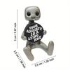 A Type Your Anxiety Is A Lying Hoe Robot Cute Tiny Figure Mental Health Resin Desk Ornament Children's Toy Gifts