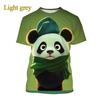Cute Panda Graphic T-Shirt Men Women Cartoon Animals 3D Printed T-Shirts Summer Fashion Harajuku O-Neck Tops Tees Short Sleeves