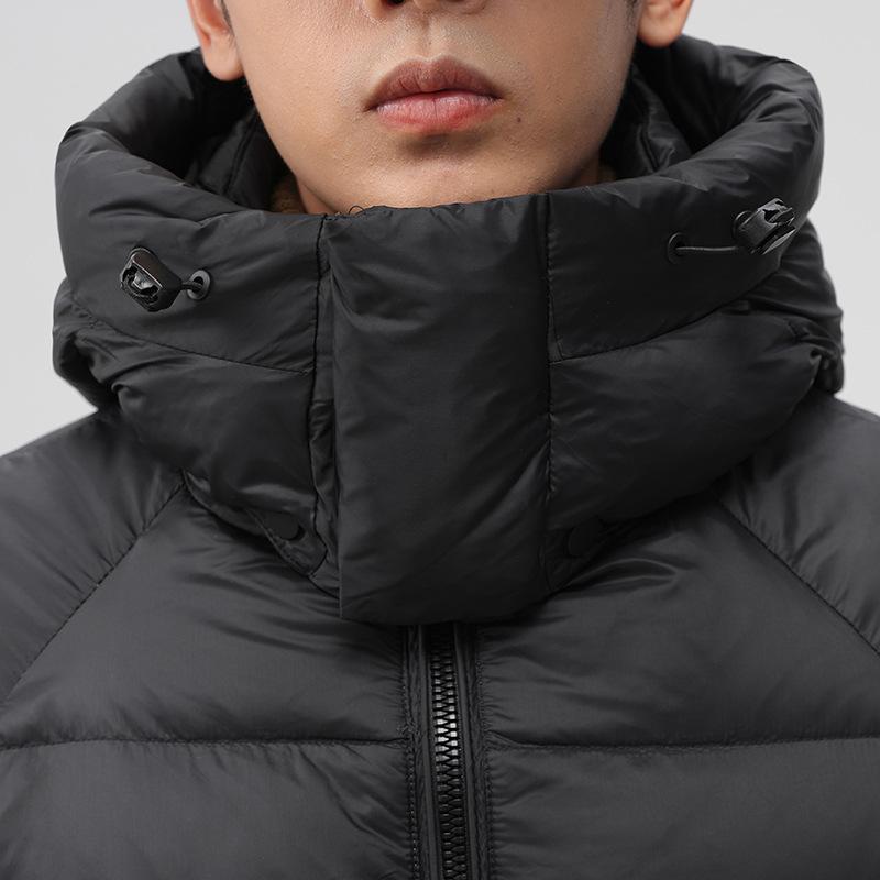 Down Jacket Men's Winter White Duck Down Hooded Windproof Warm Jacket Couple Fashion Versatile Top