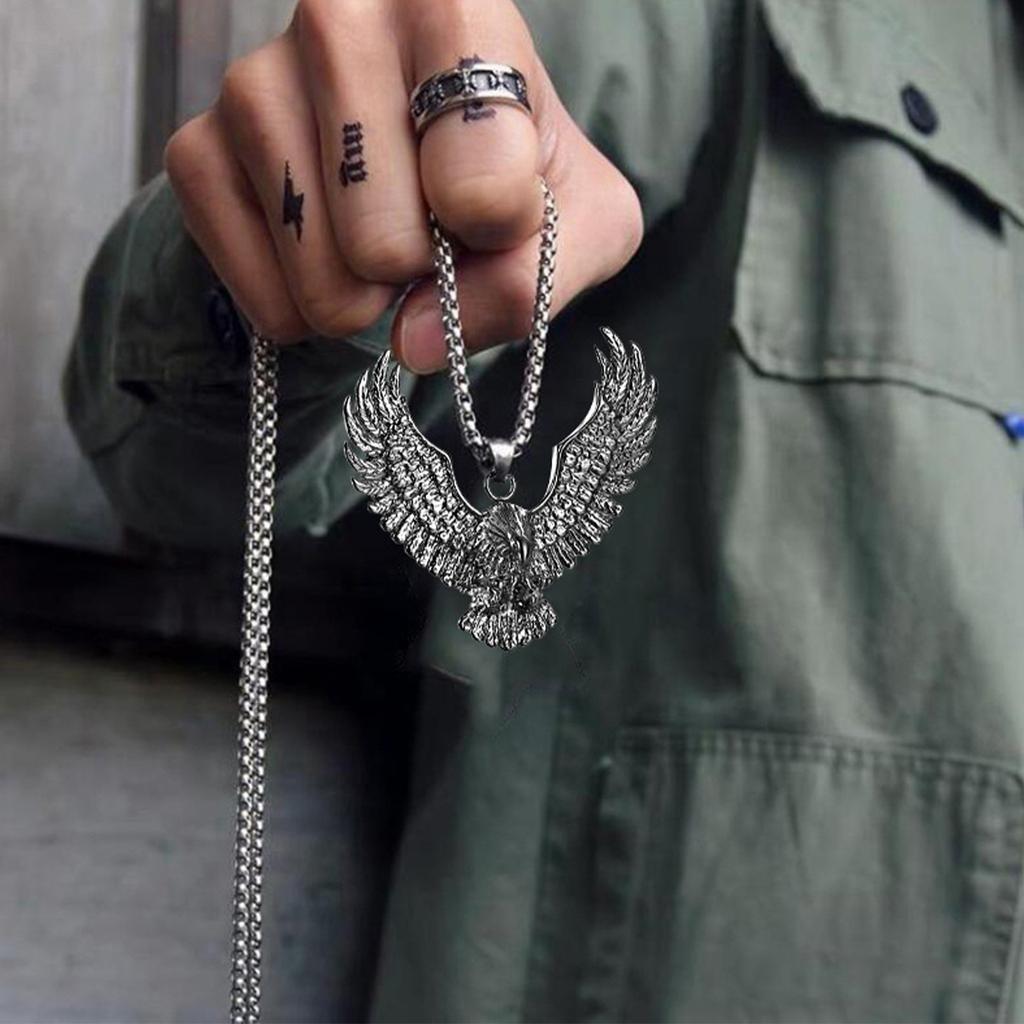 Ожерелье в стиле хип-хоп, мужское персонализированное ожерелье с подвеской из титановой стали, модные мужские украшения в стиле ретро