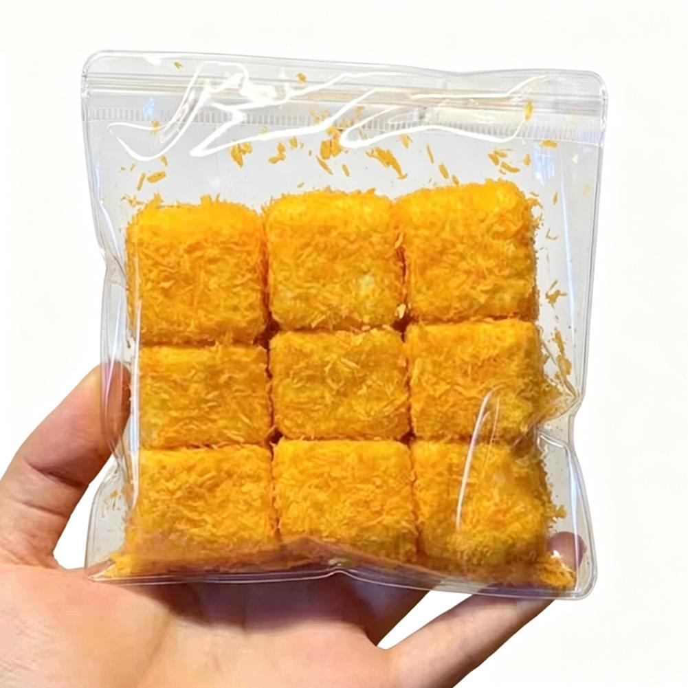 1 пакет Мягкая молочно-кокосовая кубическая игрушка-сквиш Имитация жареного хлеба Снятие стресса Игрушка-фиджет Сенсорная игрушка Для детей Взрослых Подарок на вечеринку