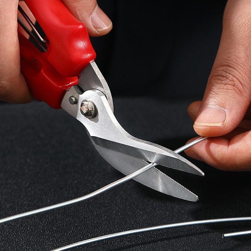 1pc Industrial-Grade Sheet Metal Snips: Multi-Purpose Heavy-Duty Aviation Pliers High Hardness & Durability for Cutting Plates