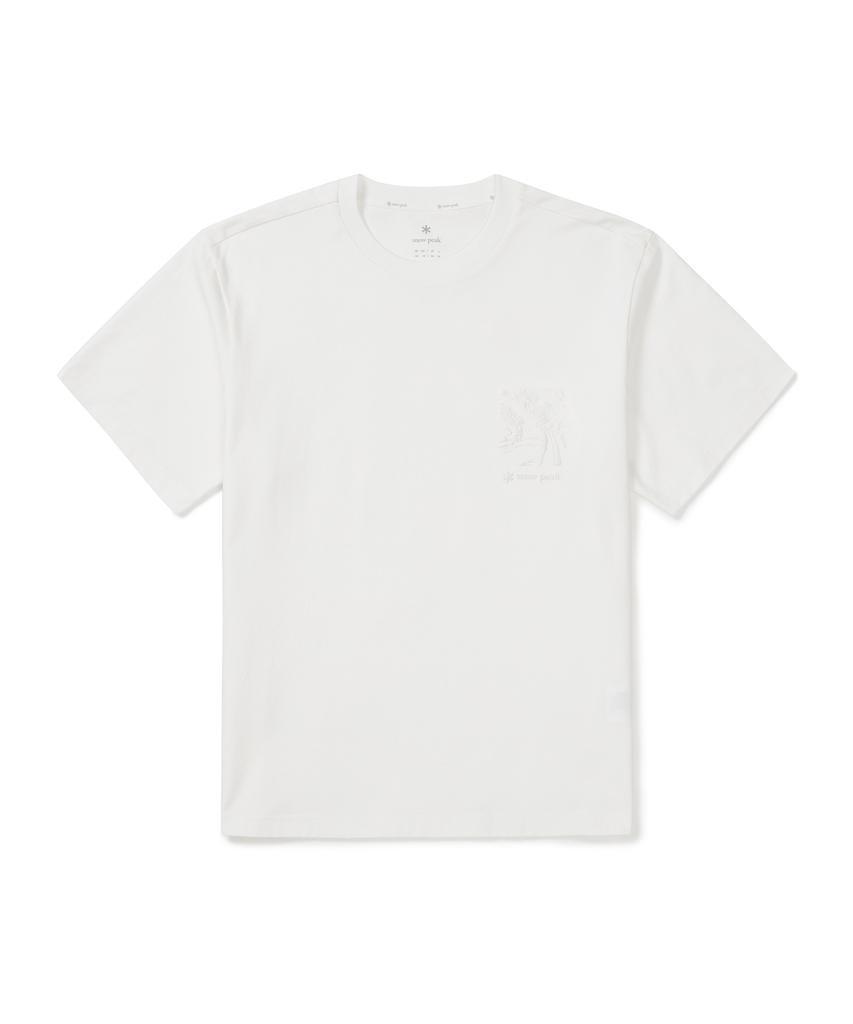 SNOWPEAK APPAREL Cotton Foam Graphic Short Sleeve T-Shirt (S25Mmfts66) Off White