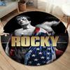 Круглый ковер Rocky, Ковер для гостиной, спальни, дивана, игровой комнаты, Декор, Нескользящий коврик для пола