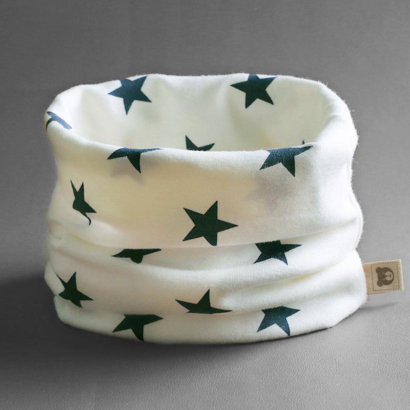 Class A Pure Cotton Baby Snood: Kids' Autumn/Winter Neck Warmer, Windproof Pullover Scarf for Boys & Girls.