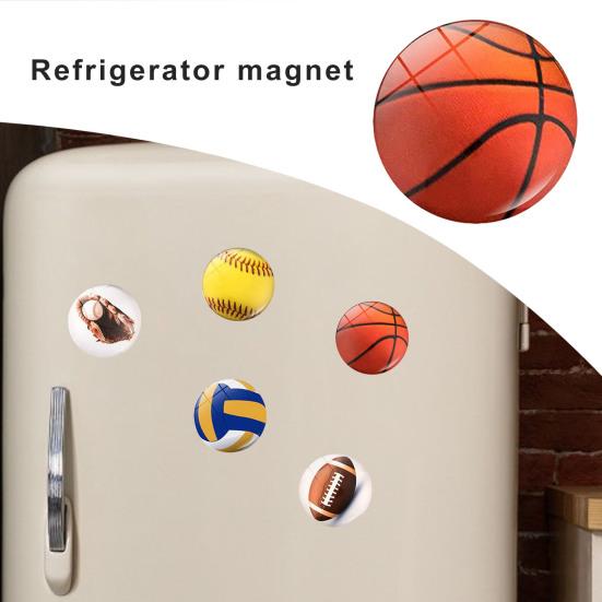 2 шт. 25 мм регби магнит на холодильник синтетическая смола украшения дома мини-футбол бейсбол волейбол микроволновая печь магнит на холодильник любители спорта