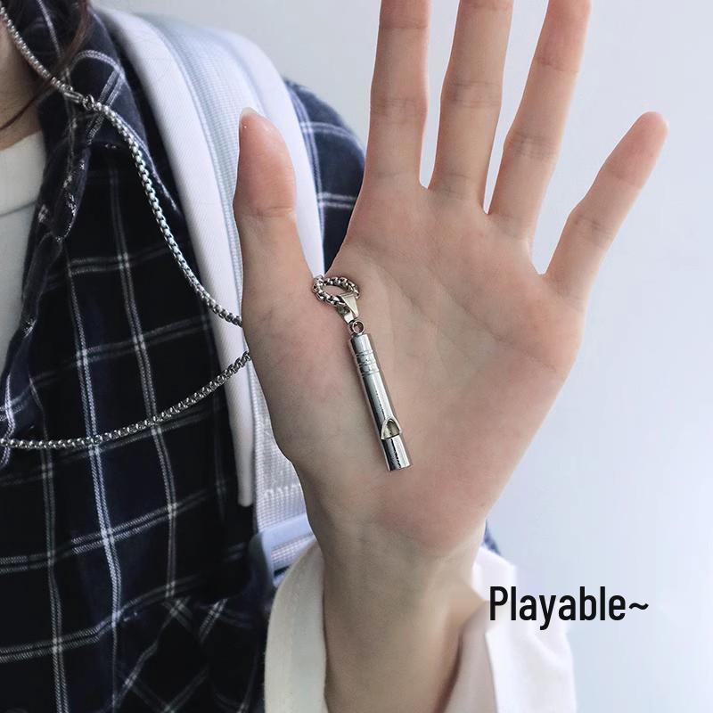 Модное мужское хип-хоп ожерелье из титановой стали - Стильный, универсальный и эмоциональный парный аксессуар.