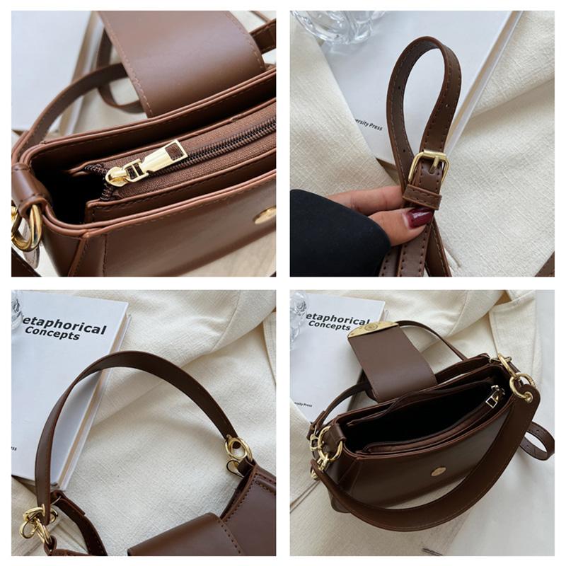 Saddle Shoulder Bags For Women 2024 New Small Women Underarm Bag High Quality Leather Women's Crossbody Bags Handbags And Purses