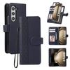 Кожаный чехол-книжка для Samsung Galaxy Z Fold 7 6 5 4 3 5G Fold7 Fold6 Fold5 Кошелек с держателем для карт Защитный чехол