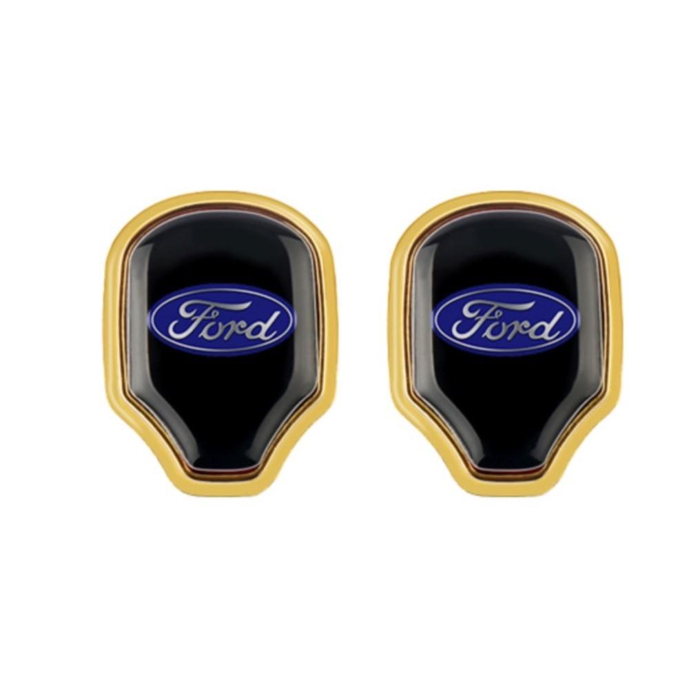 1/2Pcs 3D Metal Car Interior Storage Hook Up Sticker Accessories For Ford ST FOCUS 2 Mondeo KDJF76 Fiesta Kuga MK2 MK3 MK4 Accessories