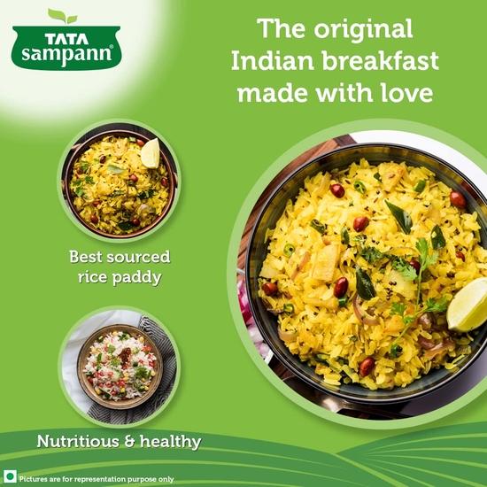 TATA Sampann Популярный Poha с высоким содержанием клетчатки(толстый), 1кг