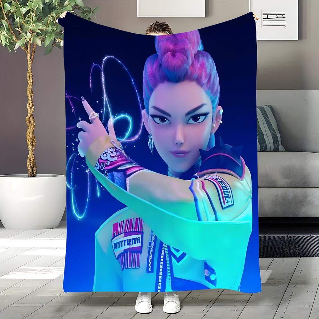 Flannel Digital Printed Blanket Conditioning Blanket Sofa Blanket Girl Gift