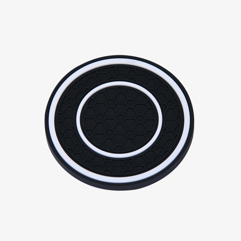 2pcs PVC Car Coasters Anti-Slip Drink Holder Car Interior Accessories Car Bottle Holder
