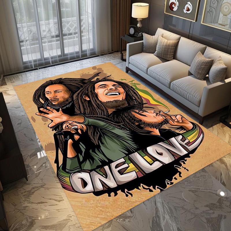 Vibrant Peace Love Harmony carpet floor mats Doormat Dormitory decoration Art Bathroom mat