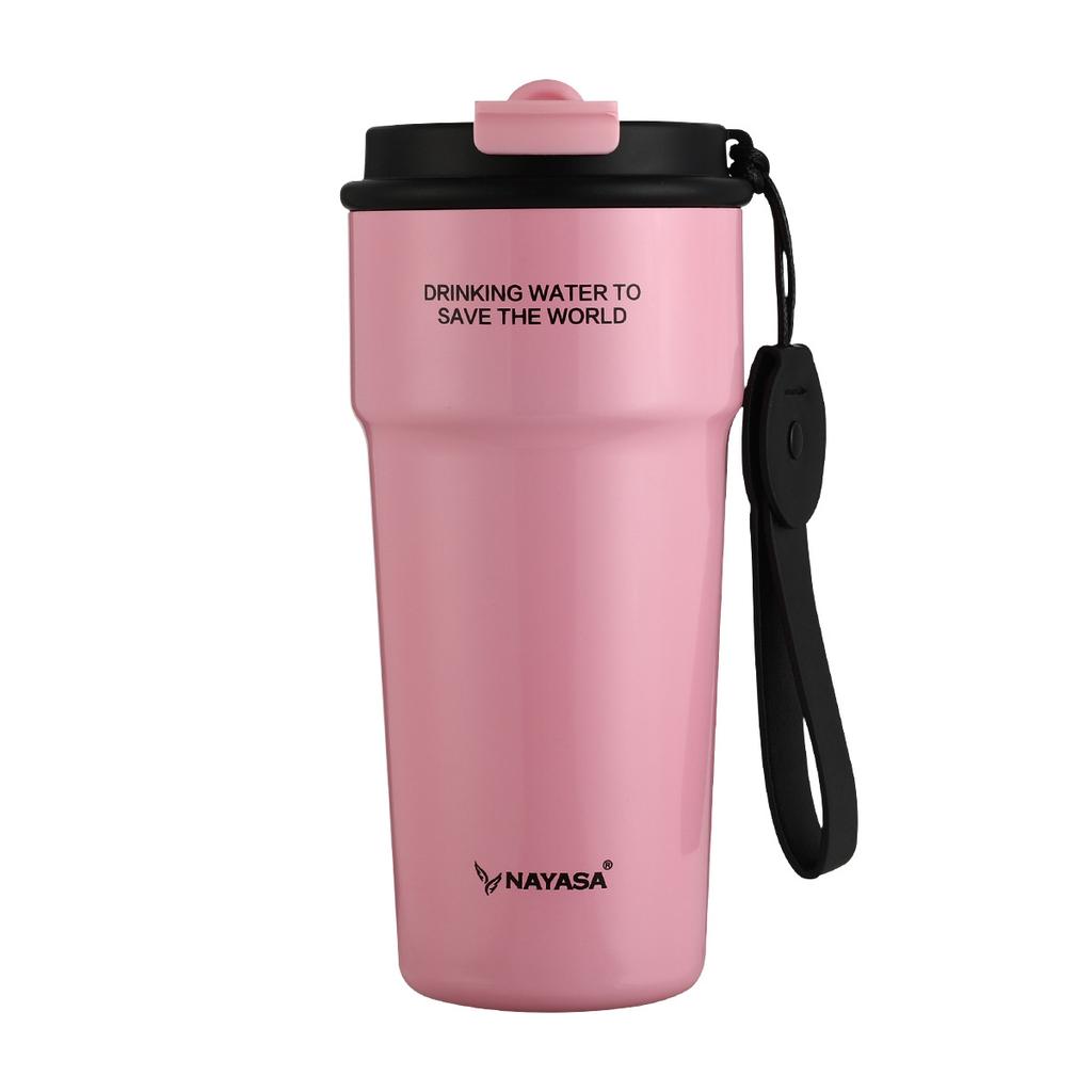 New High Beauty Insulated Cup Ceramic Coated Inner Pot Coffee Cup for Girls Portable and Accompanying Men Straw Car Water Cup