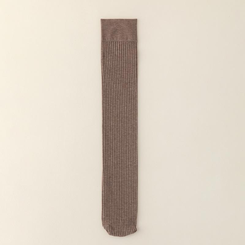 Женские хлопковые утягивающие носки до икр, однотонные, средней длины, нескользящие, с клеевыми точками