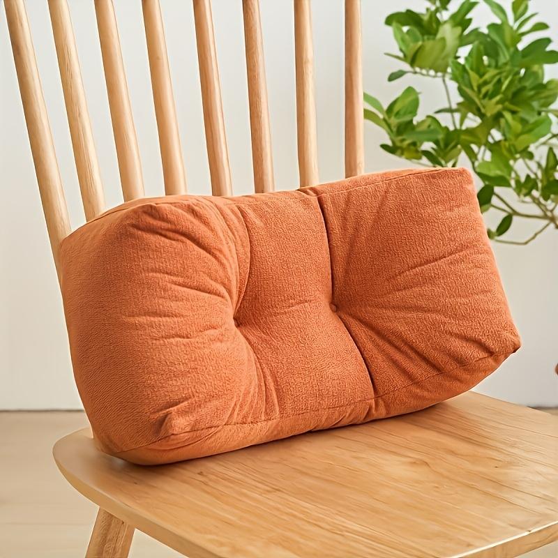 1pc Gorgeous Lumbar Pillow for Napping, Student Backrest Cushion, Chair Cushion, Office Sleeping Pillow
