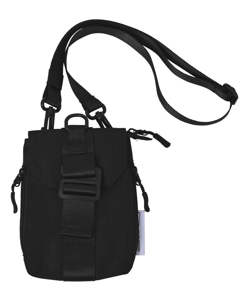 KiU Travel Smart Pass Pouch Дорожная Мини-сумка через плечо для ценных вещей Черная - Водонепроницаемая, Влагоотталкивающая, Сумка, Сумка, Паспорт, Смартфон, Карман, Компактная,