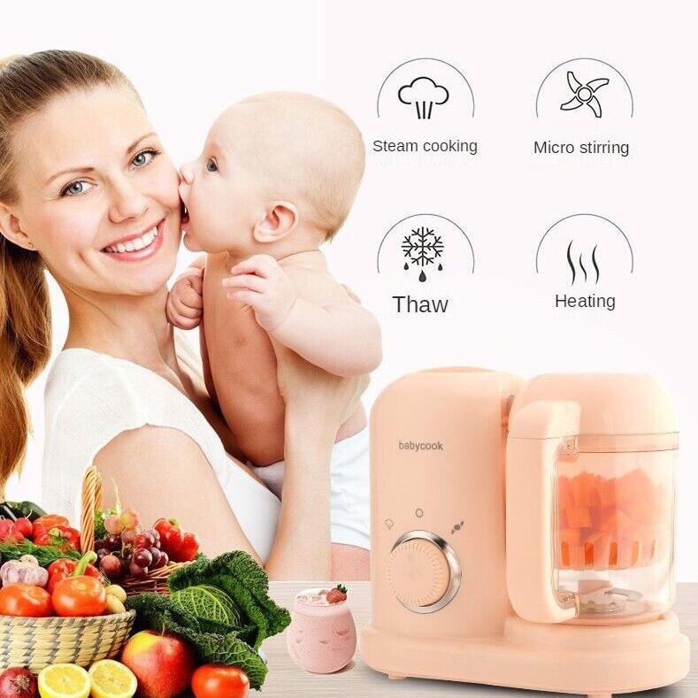 Электрический комбайн для детского питания, соковыжималка, блендер для пюре, пароварка, разморозка, машина с подогревом