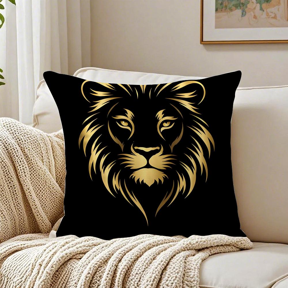 BBlack Gold Eagle Pillow Luxury Decor Cushion Cushion Cover Pillowcase Antidustmite living Room Sofa Decor Cushion Room