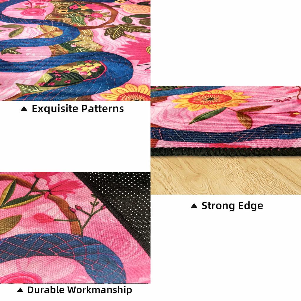 American Abstract Living Room Carpet Modern Decoration Bedroom Bedside Large Rugs Easy Clean Bathroom Non-slip Entrance Door Mat