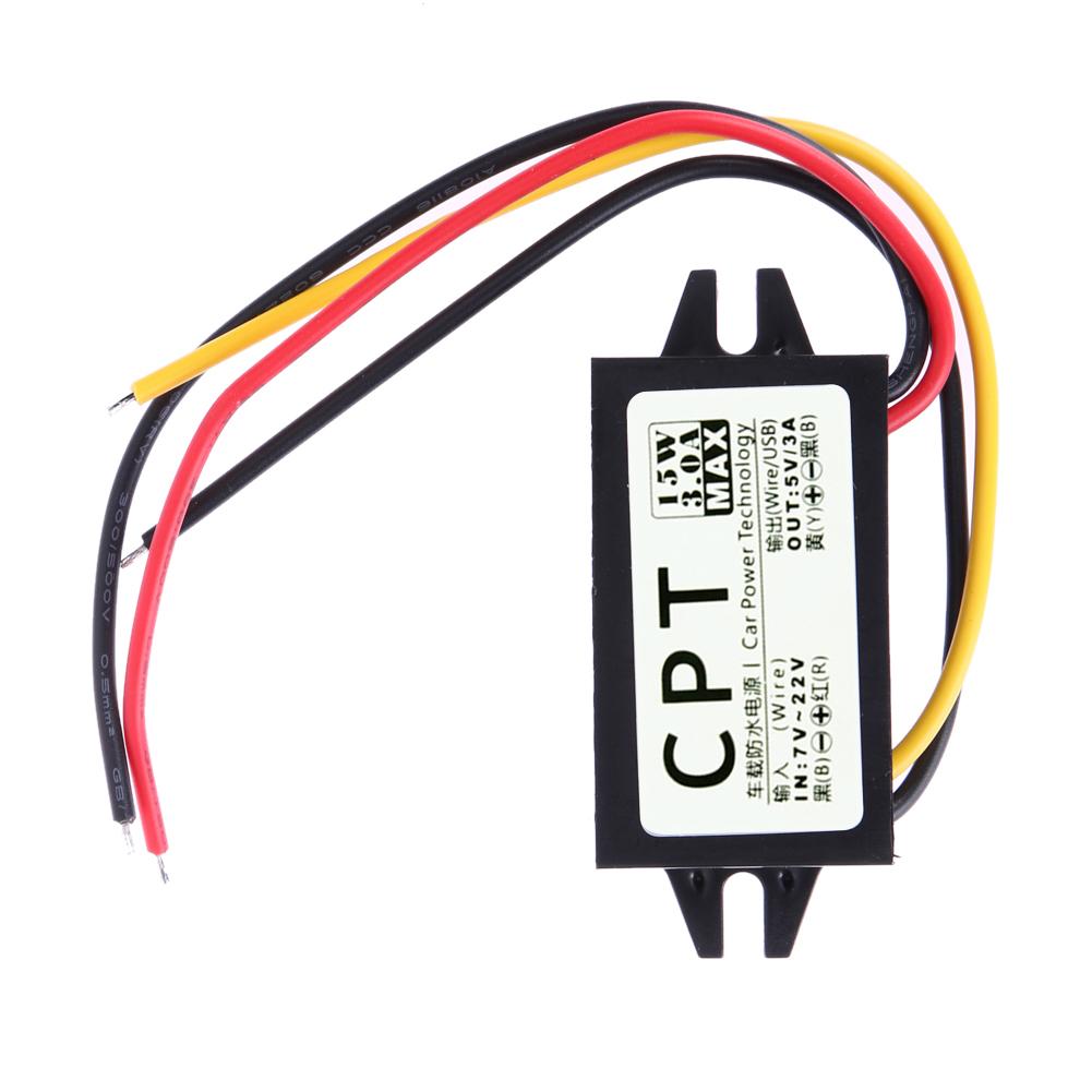 Автомобильный преобразователь питания DC-DC 12В в 5В 3А 15Вт с Micro USB, понижающий (Buck Converter), регулятор напряжения, выходной источник питания