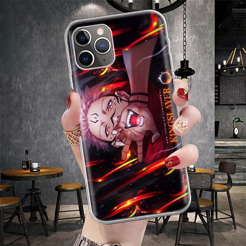 Япония Аниме JujuKaisen Мягкий Чехол Для Телефона Для IPhone 11 17 Air 16E 16 Pro Max 15 + 14 Plus 13 Mini 12 Apple 7 SE 8 Fundas Coque 11