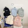 Fashion Harajuku Simple Backpack Student School Bag Computer Bag Trend Travel Backpack Female Premium Sense