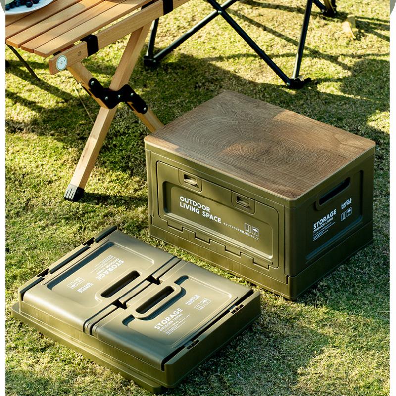 Ящик для хранения на открытом воздухе для кемпинга Складной ящик для хранения в автомобиле Ящик для еды Сумка для хранения на открытом воздухе для путешествий Кемпинговое снаряжение Хранение посуды