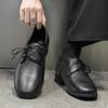 Черные повседневные мужские кожаные туфли, роскошные дизайнерские стили, офисные и деловые дерби, высококачественная обувь 38-46, молодежные