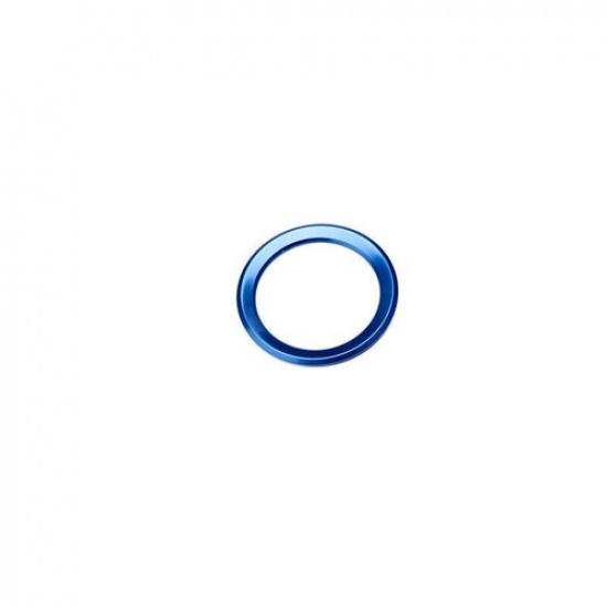 18- Blue Aluminum Panel Car Steering Wheel Horn Ring Cover For BMW 5 Series